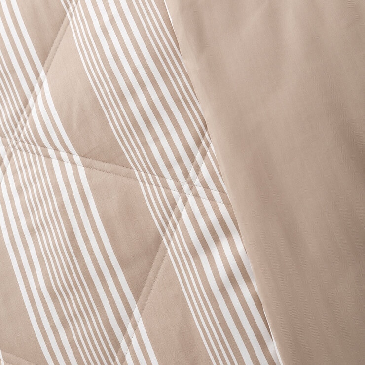 Berkshire Life, Cobija con Relleno Alternativo, Tamaño Queen, Modelo Tan Stripes