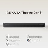 Sony Barra de Sonido de 3.1.2 Canales con Dolby Atmos y DTS:X con Subwoofer Inálambrico HT-B600//Z LA9