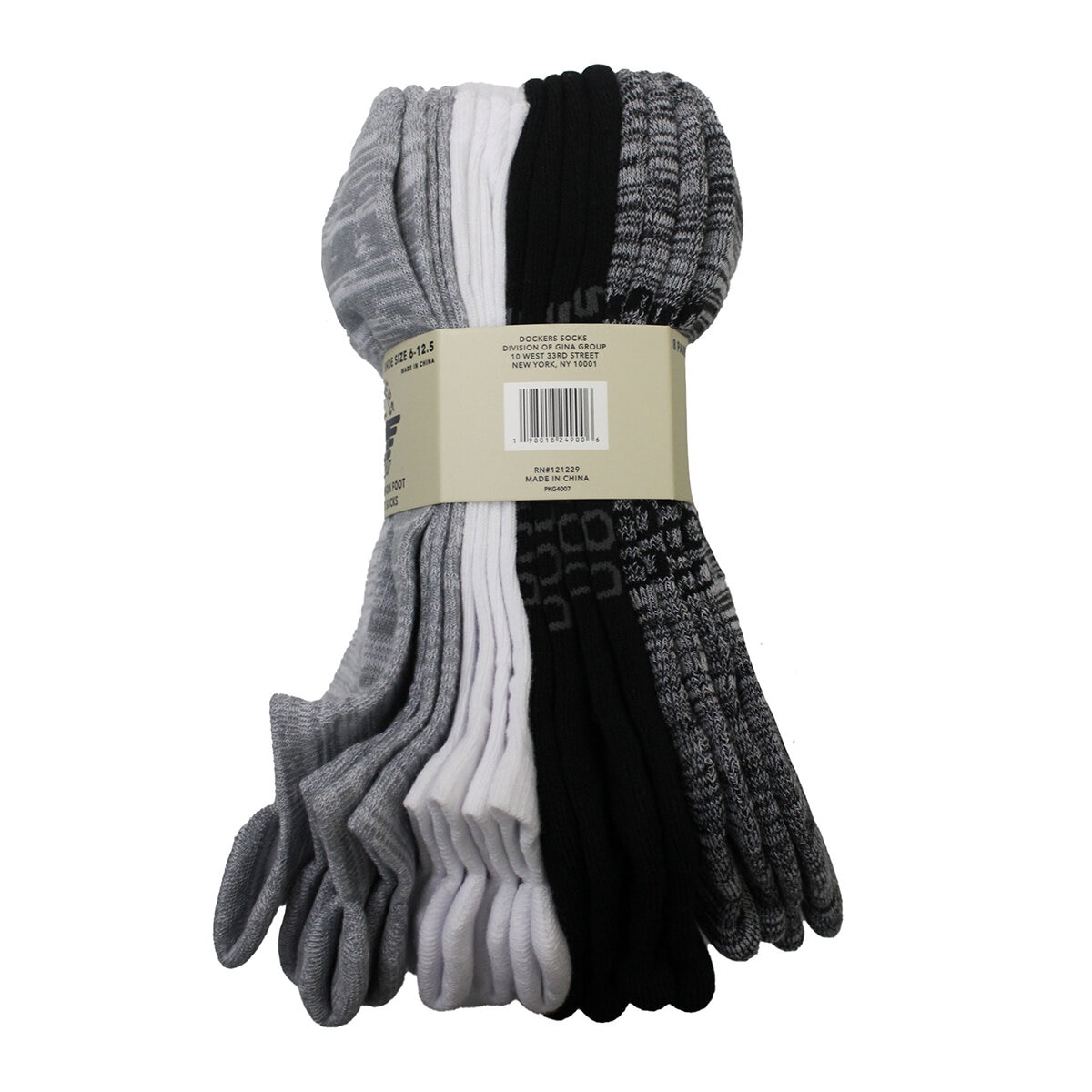 Dockers Calcetines para Caballero 8 pares blanco