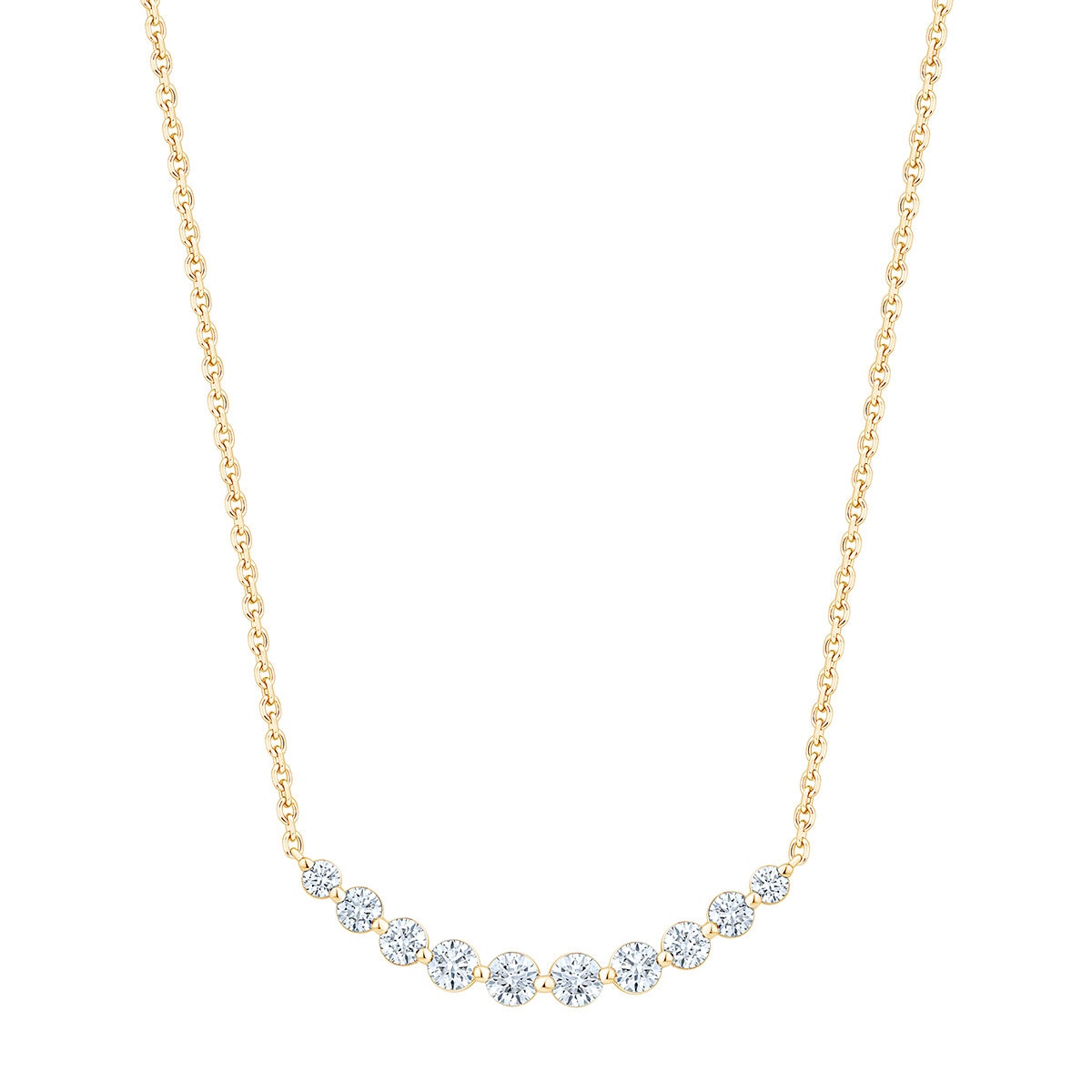 Collar de Barra de Diamantes 1.00ctw, Oro Amarillo 14K