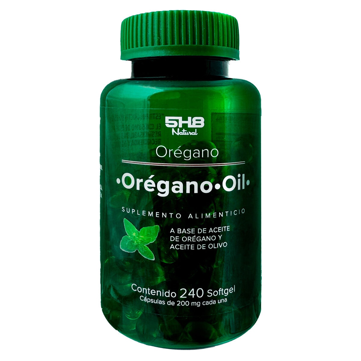 5H8 Aceite de Orégano con Aceite de Olivo 240 Cápsulas