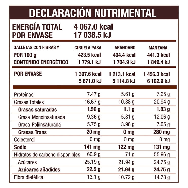Taifelds Galletas Integrales 60 pzas Taifelds Galletas Integrales 60 pzas