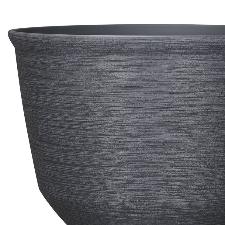 Blaire, Maceta de Resina de 22", Color Gris Blaire, Maceta de Resina de 22", Color Gris
