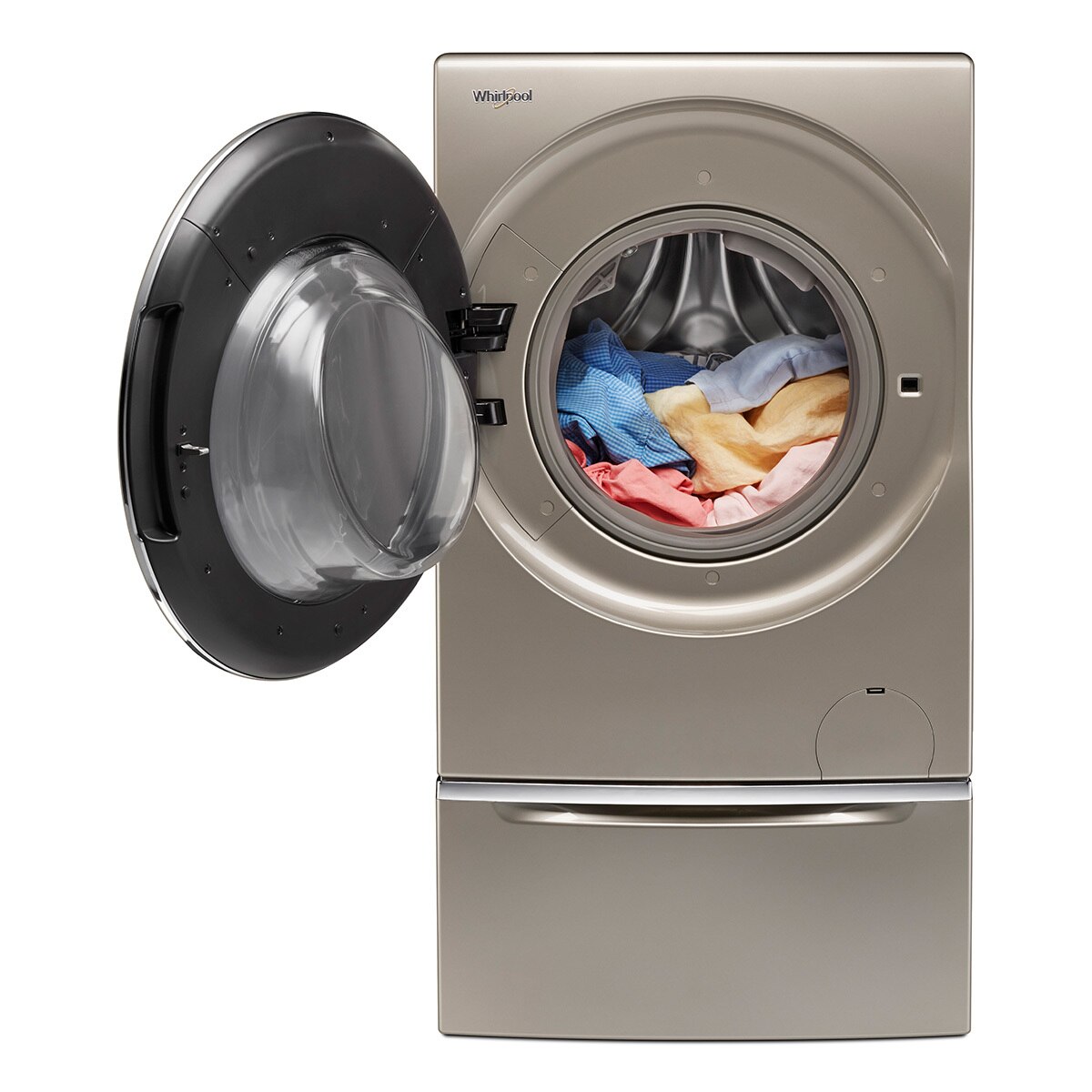 Lavasecadora 12Kg / 8Kg Whirlpool con pedestal Costco México