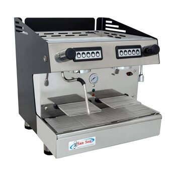 Cafetera electrónica San Son de 6 litros, acero inoxidable 