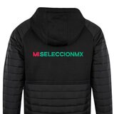 Selección Mexicana, Chamarra Bondeada Negra, para Caballero, Talla Extra Grande