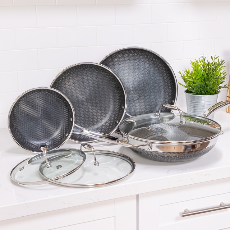 HexClad, Batería de Cocina, 7 piezas Costco México