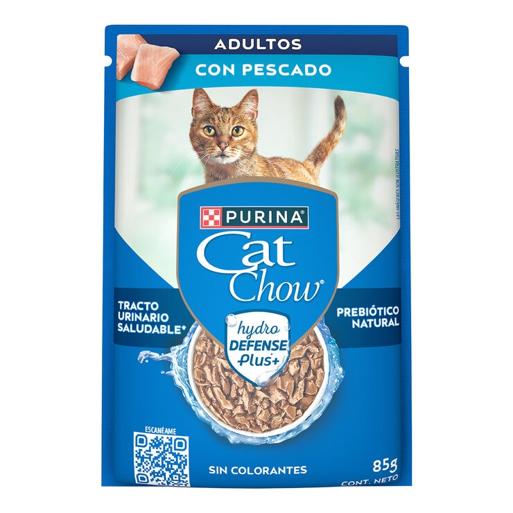 Cat Chow Alimento Húmedo para Gatos Sabor Pescado 24 pzas 85 g