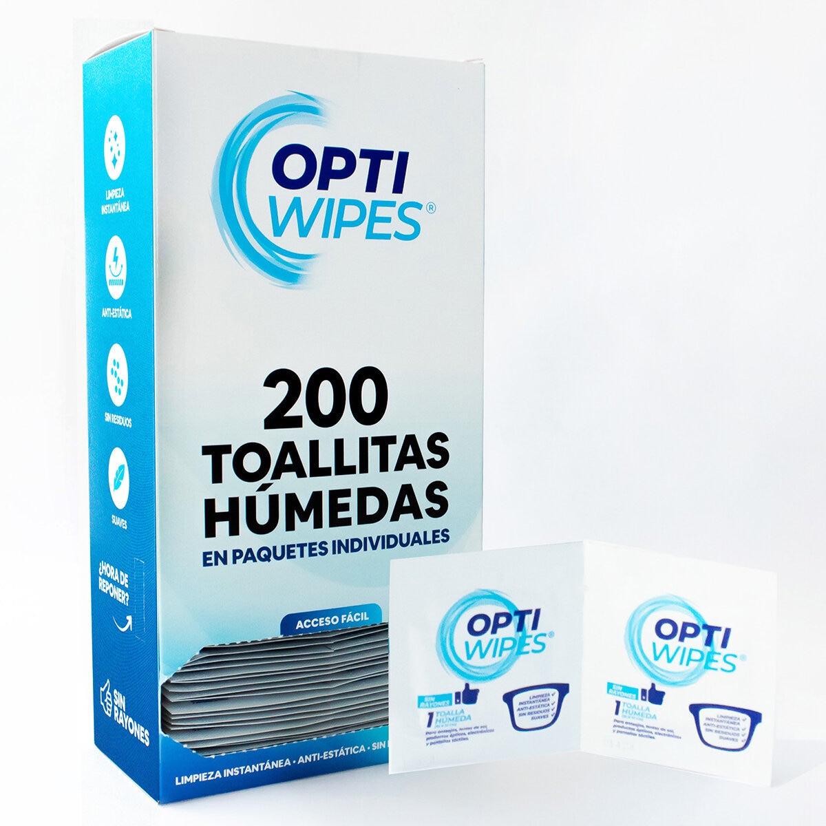 Optiwipes Toallitas Húmedas en Paquetes Individuales