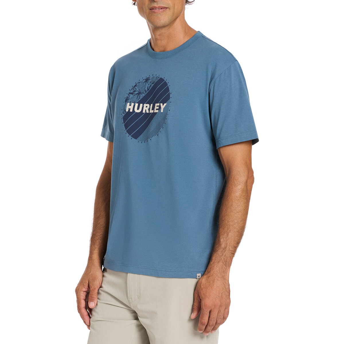 Hurley Playera para Caballero Azul Extra Grande