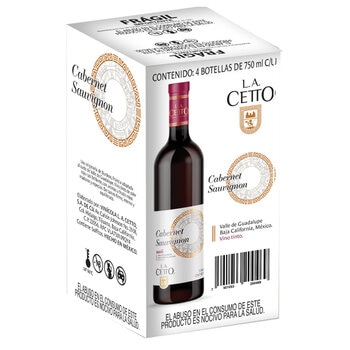 Vino Tinto L.A. Cetto Cabernet Sauvignon 4/750ml
