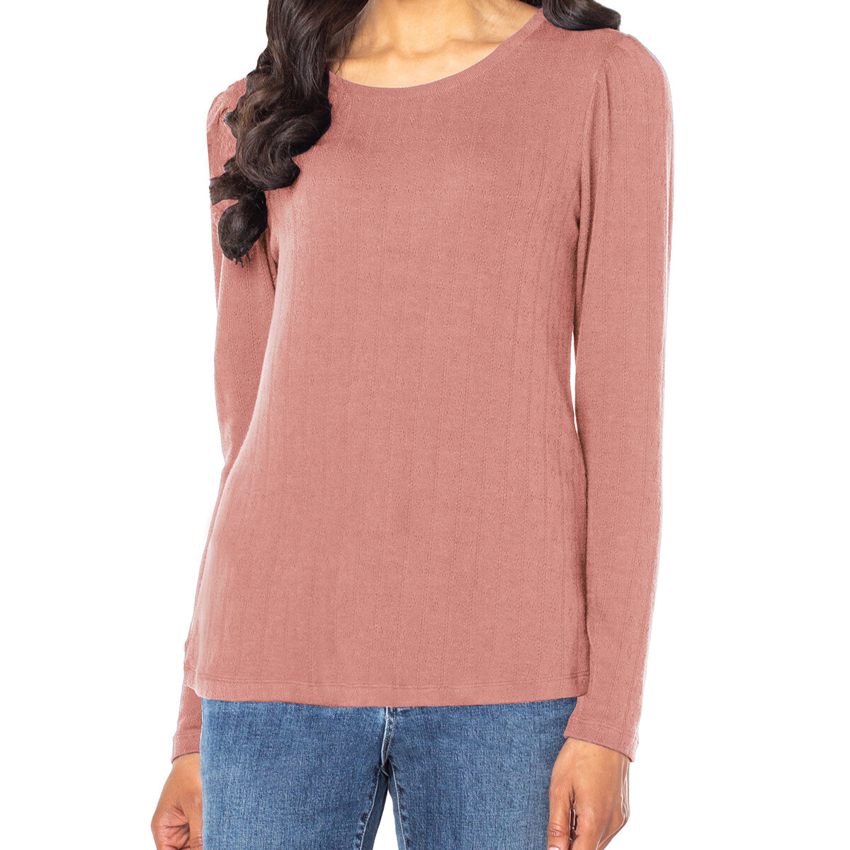 Well Worn Playera para Dama Rosa Extra Grande