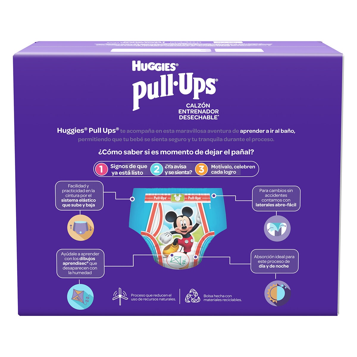 Pull-Ups Calzoncitos Entrenadores Etapa 5 para Niño 90 pzas