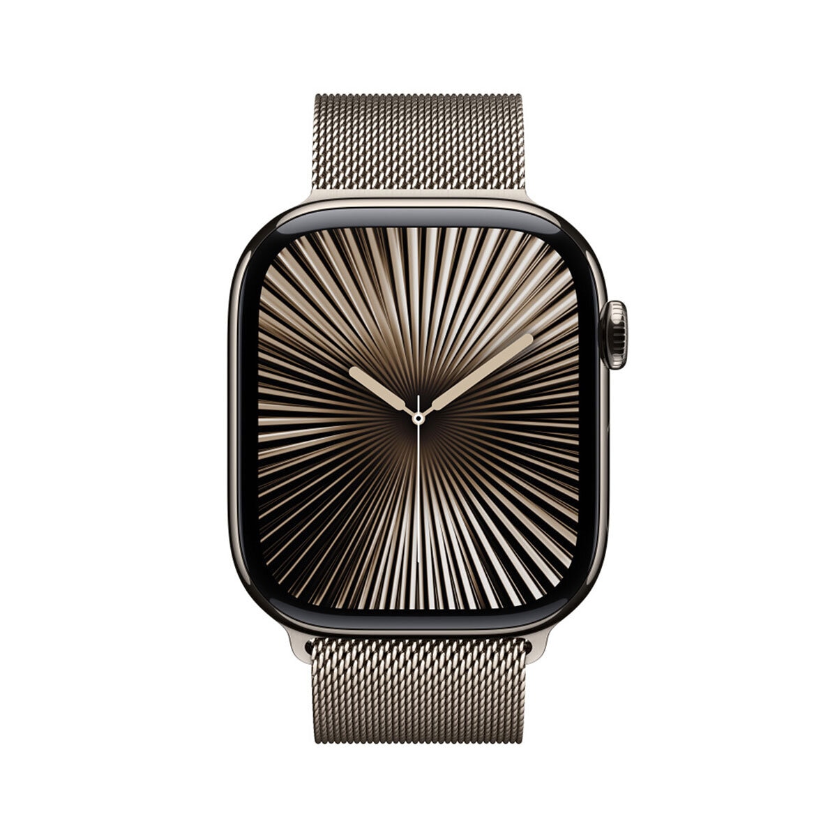 Apple Watch S10 (GPS + Cellular) Caja de titanio natural 46mm con correa Milanese Loop Natural (S/M)