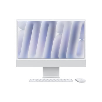 Apple iMac 24" 256GB 4.5K Chip M4 Plata CPU de 8 núcleos GPU de 8 núcleos Memoria unificada de 16GB