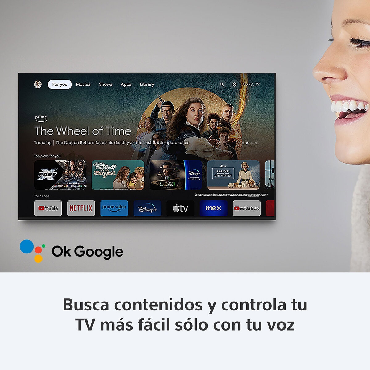 Sony Pantalla 85” 4K UHD Google TV