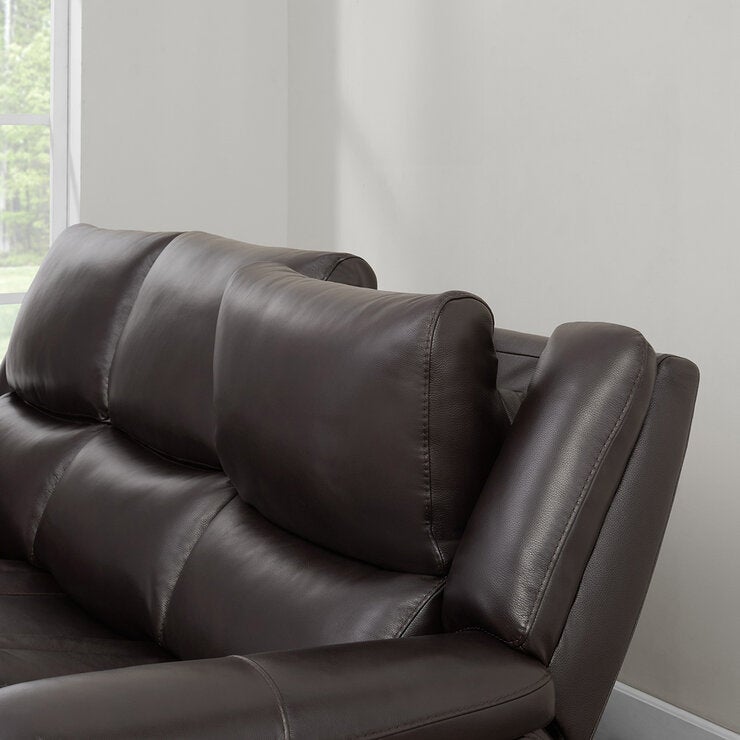Gilman Creek, Alba, Sofá Reclinable de Piel con Sistema Eléctrico y Reposacabezas Eléctricos Gilman Creek, Alba, Sofá Reclinable de Piel con Sistema Eléctrico y Reposacabezas Eléctricos