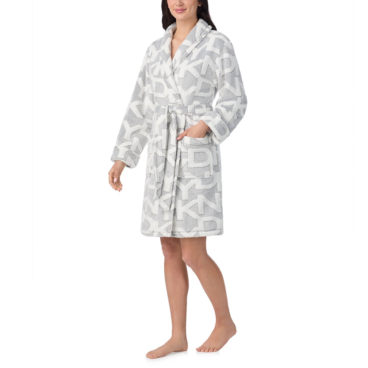 DKNY Bata para Dama Gris Mediana