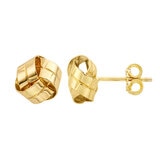 Aretes, Oro Amarillo 14K, Love Knot