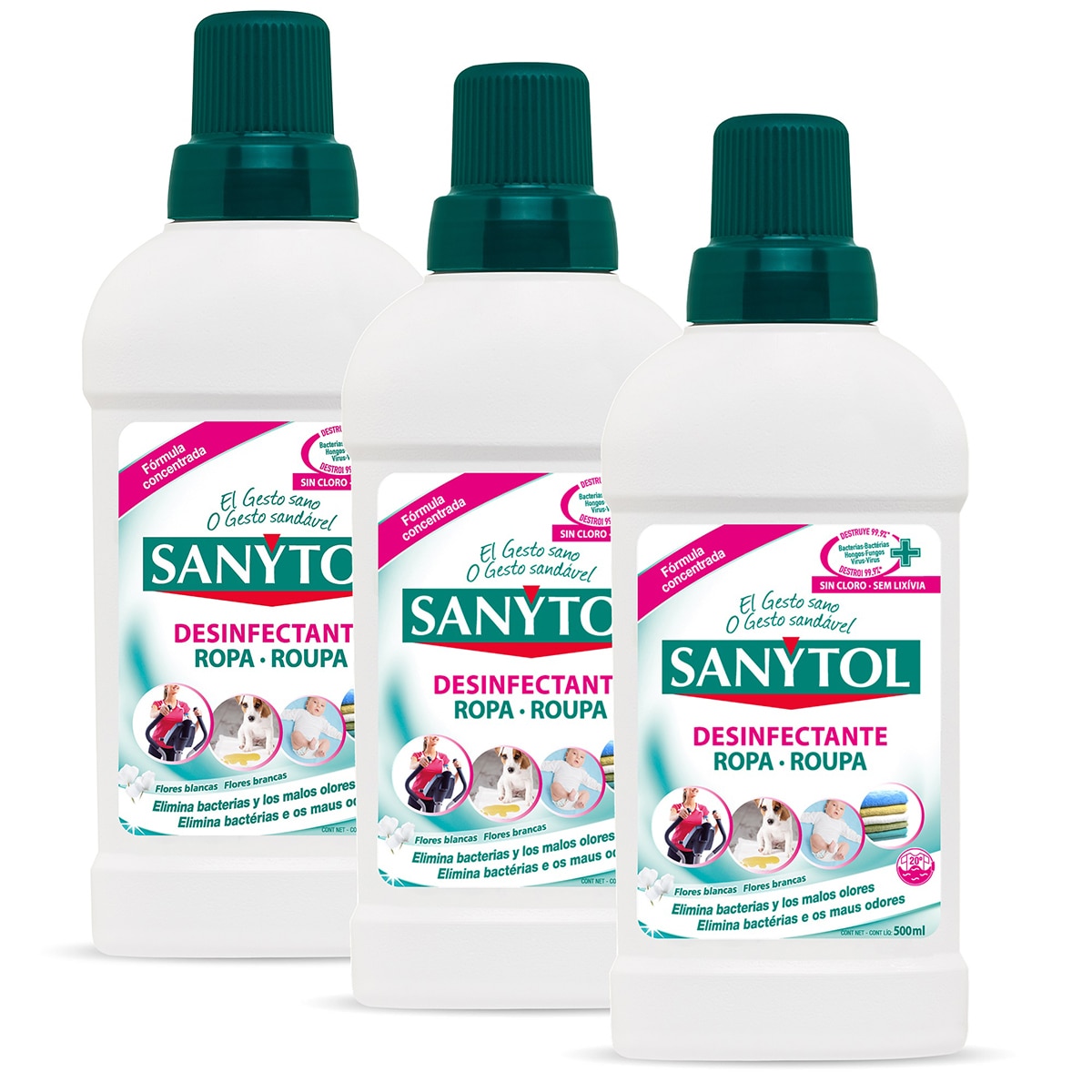 Sanytol Desinfectante Para Ropa 3 De 500 Ml Costco Mexico