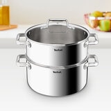Tefal Batería de Cocina de Acero Inoxidable Tri-capa de 3 Piezas