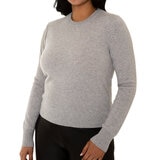 Mario Serrani Italy Suéter 100% Cashmere para Dama Gris Chica