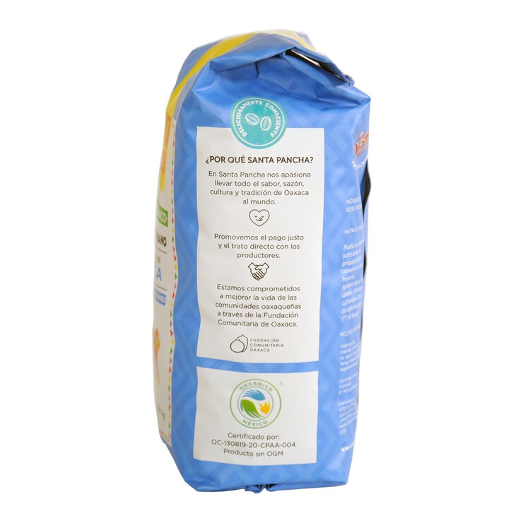 Santa Pancha Café en Grano 100% Arábica de Oaxaca 1 kg