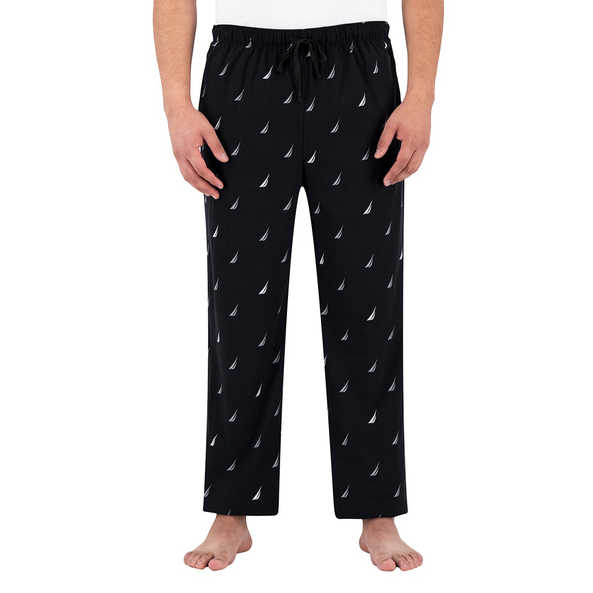 Nautica Pantalones de Pijama 2 Piezas para Caballero Negro Grande