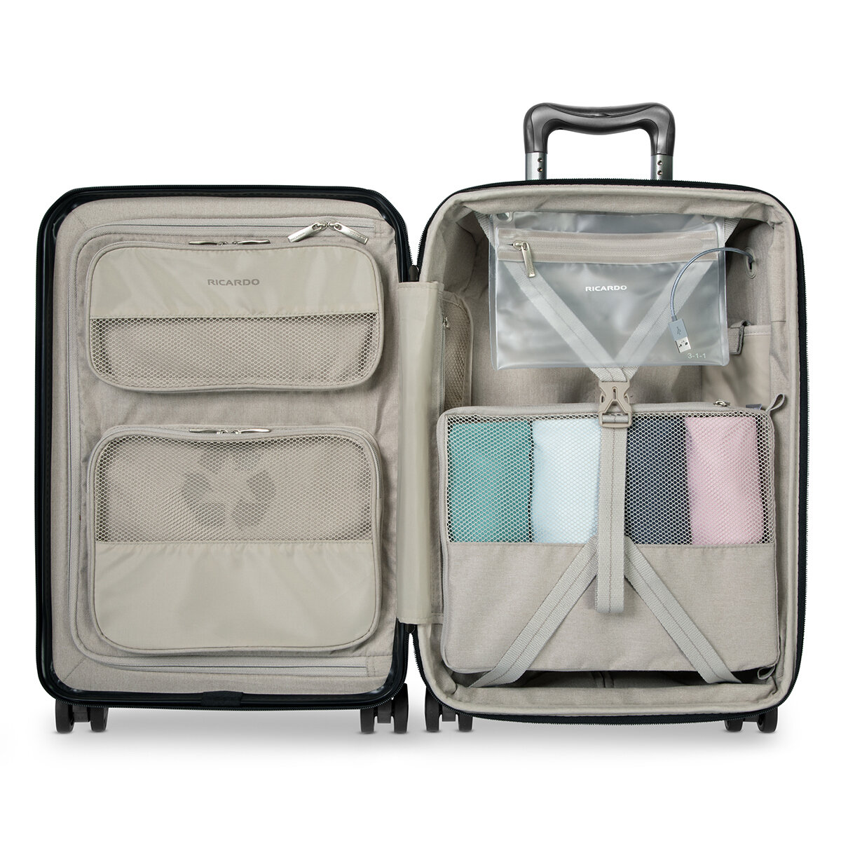Ricardo Beverly Hills Maleta Carry On Eco Pet Verde