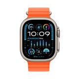 Apple Watch Ultra 2 (GPS + Cellular) Caja de titanio 49mm con Correa Ocean naranja