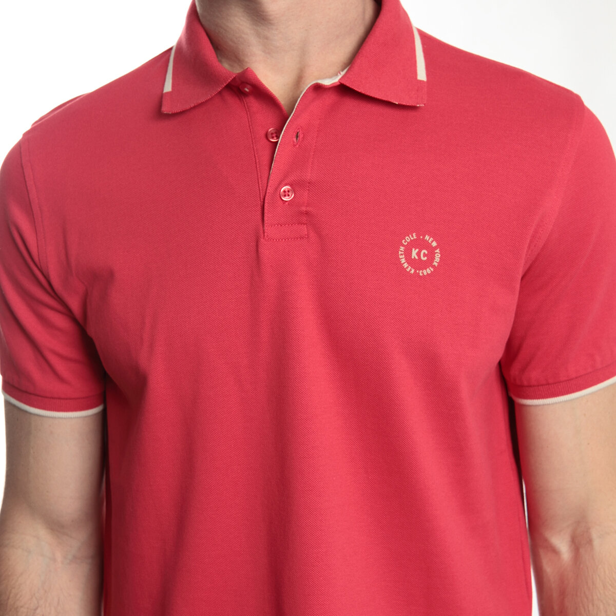 Kenneth Cole Polo para Caballero Rojo Extra Grande