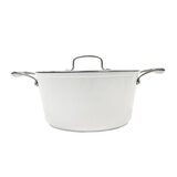 Westinghouse, Cacerola 28 cm de Cerámica Blanca, Acero Inoxidable