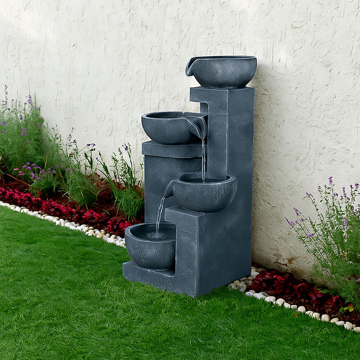 Green Market, Fuente de Agua con Cuencos de Resina