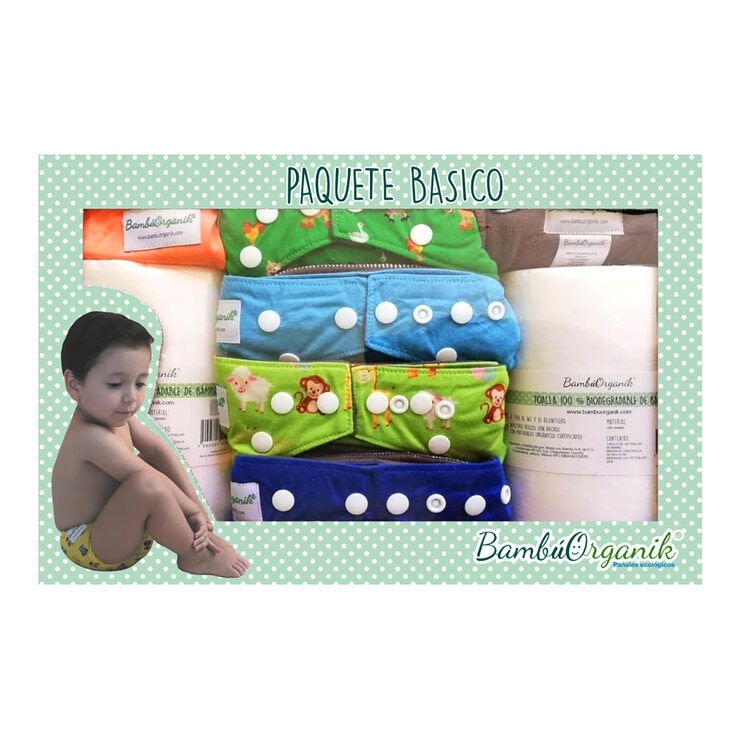 Bambú Organik Kit de Pañales de Bambú