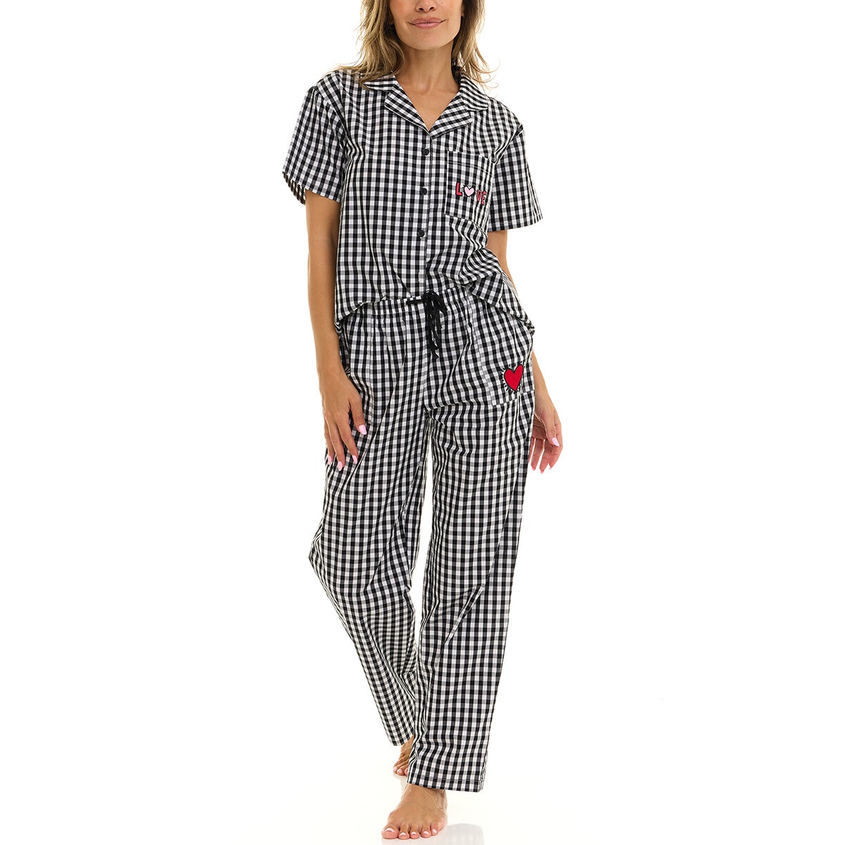 Keith Haring Pijama para Dama Negro Mediana