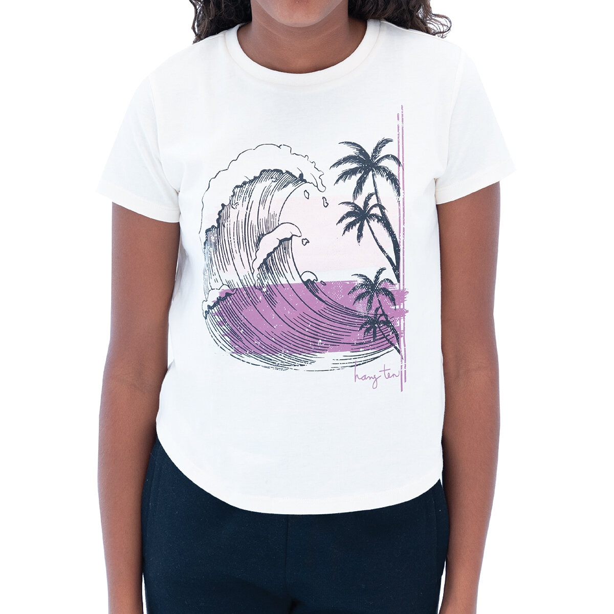 Hangten Playeras 2 piezas para Niños y Niñas Blanco / Arena 5 / 6 Años