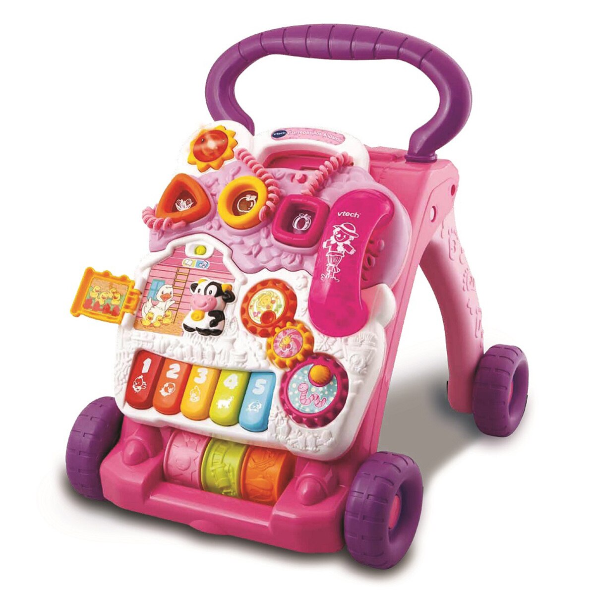 andador vtech rosa