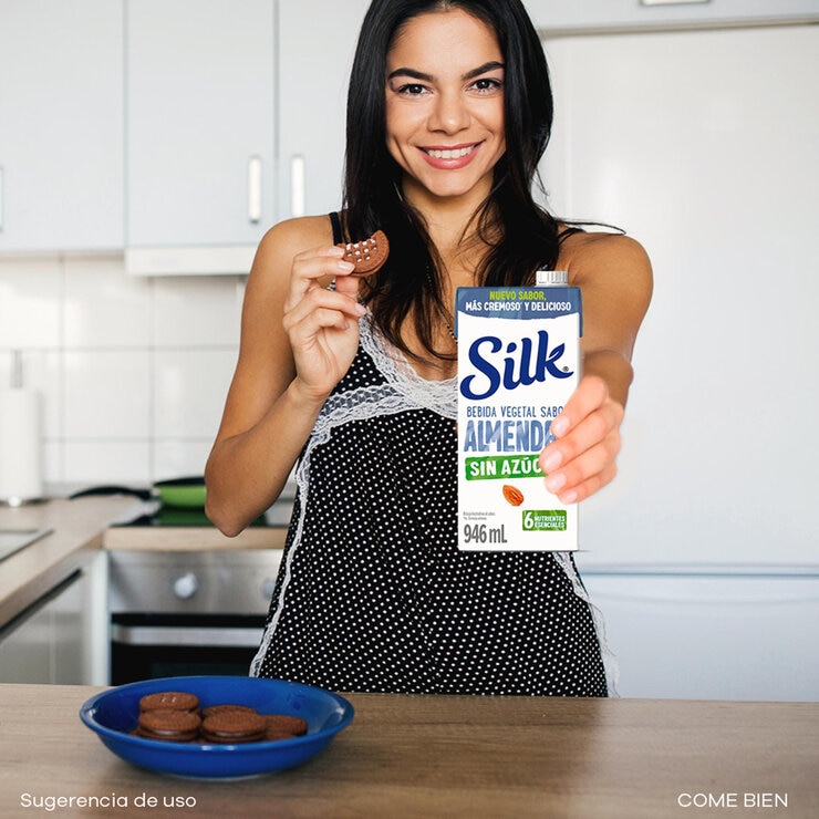Silk Bebida de Almendra sin Azúcar 6 pzas de 946 ml