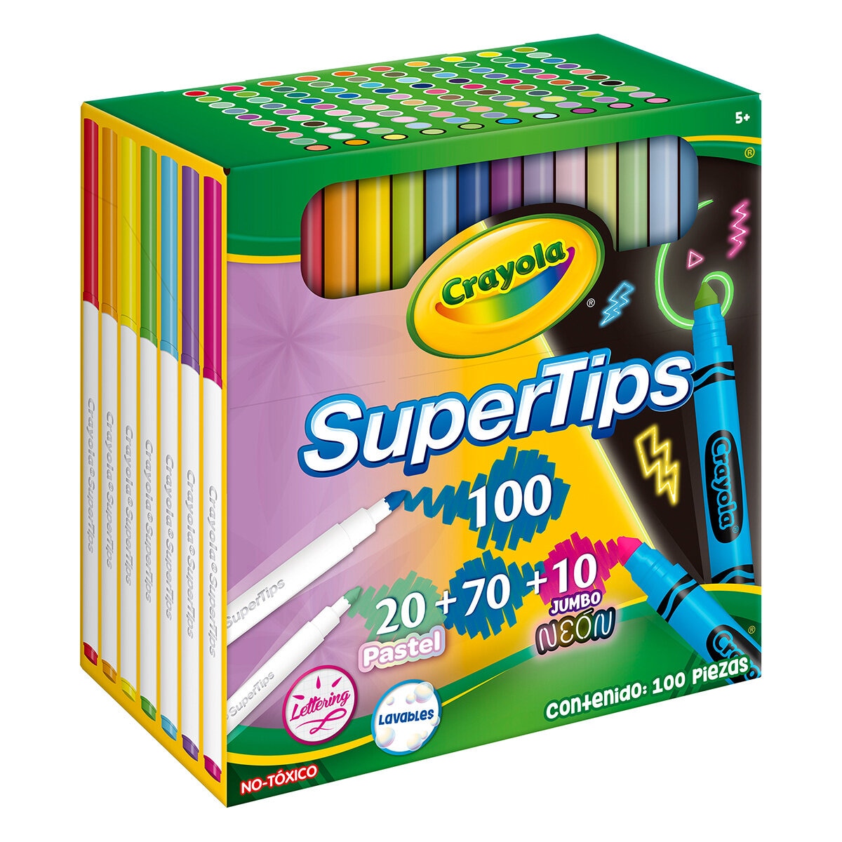 Crayola Plumones Super Tips 100 pzas. Crayola Plumones Super Tips 100 pzas.
