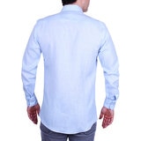 EC CAMISA LINO CABALLERO AZUL CIELO .MX