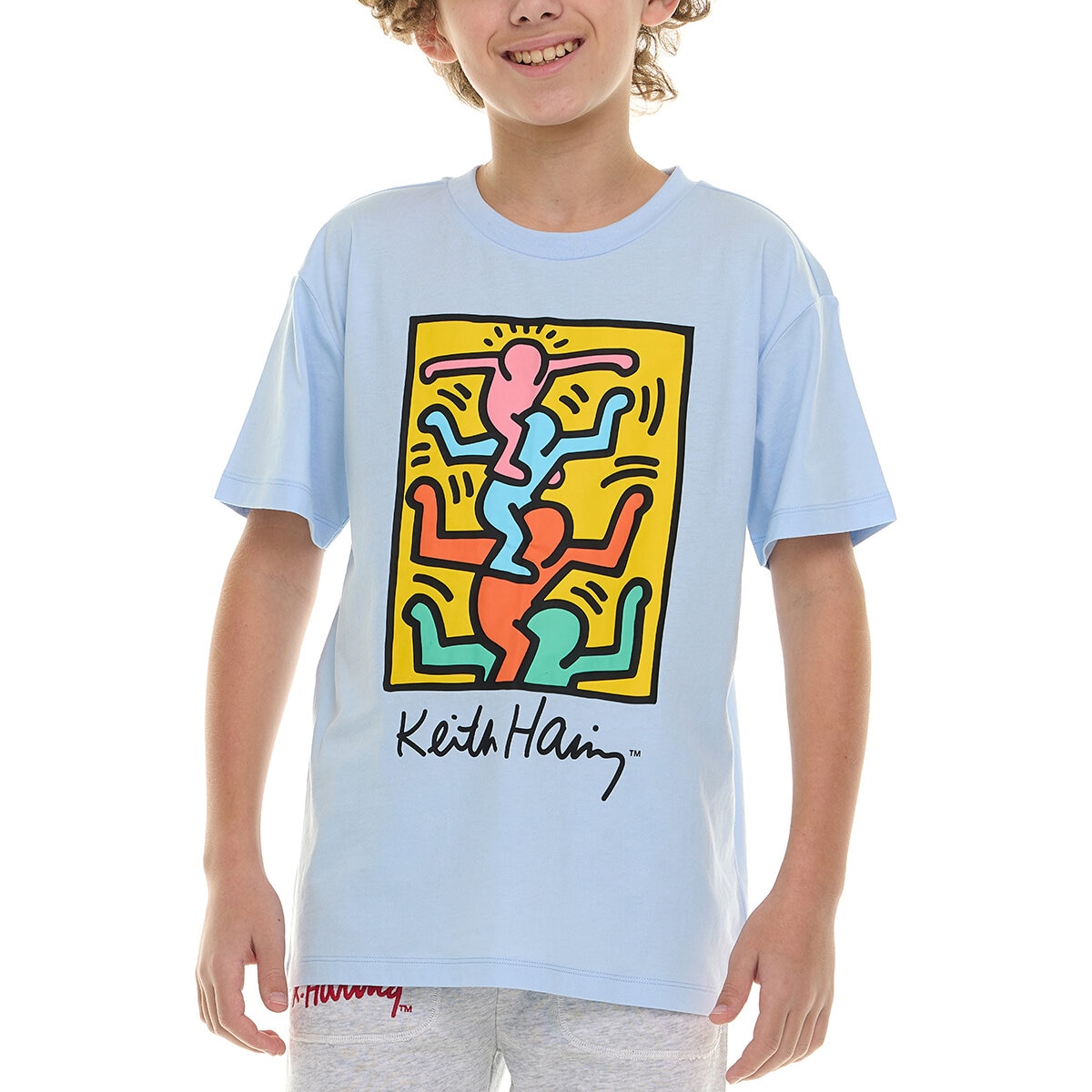 Keith Haring Playera 3 piezas para Niños y Niñas Azul 14 / 16 Años
