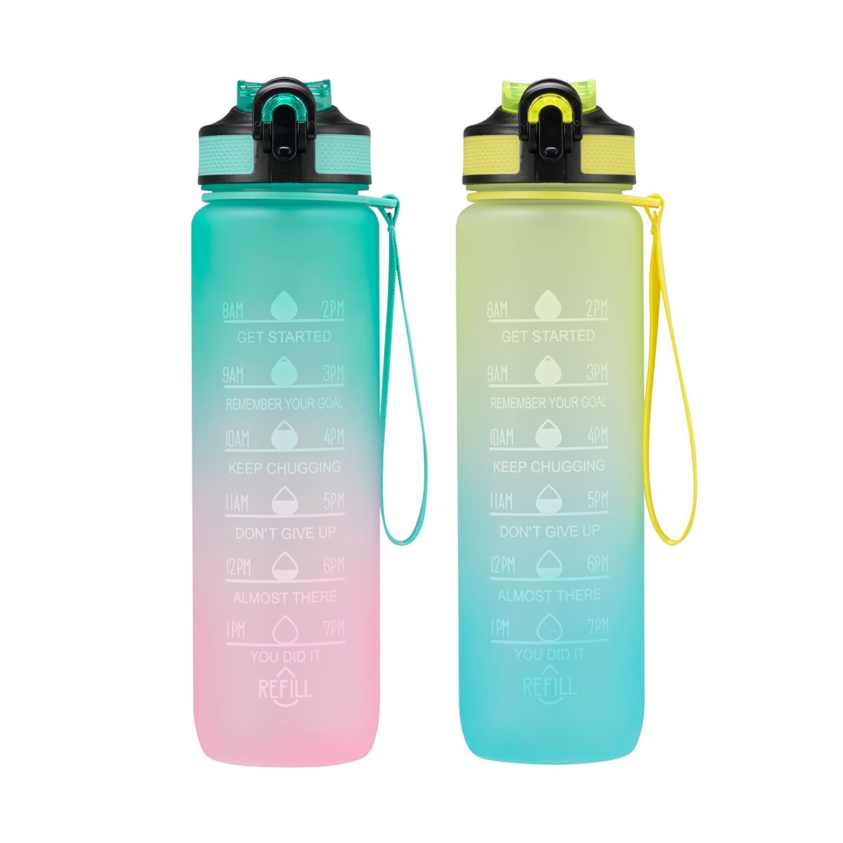 Juego de 2 Botellas de 880 ml Varios Colores