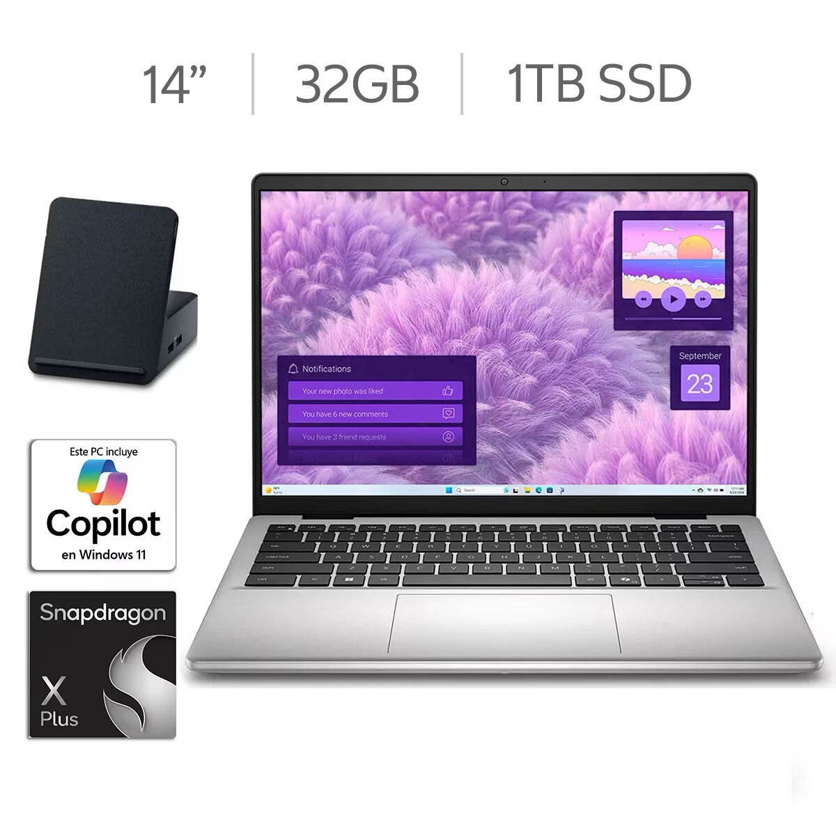 DELL Latitude 5455 14" Full HD Snapdragon (R) X Plus 32 GB 1TB SSD + DELL Docking HD22Q