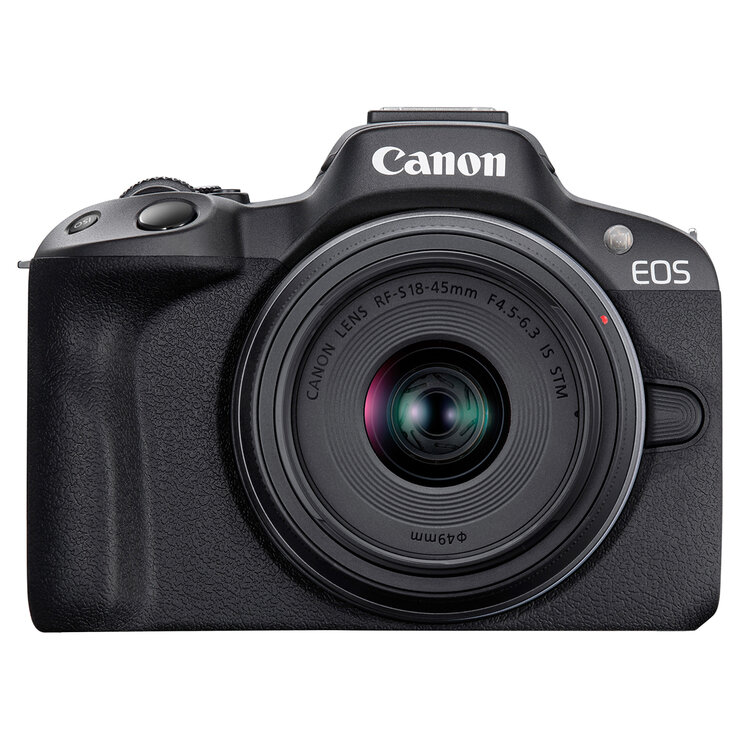 Canon, Cámara EOS R50 RF-S 18-45mm F4.5-6.3 IS STM + RF-S 55-210mm F5-7.1 IS STM