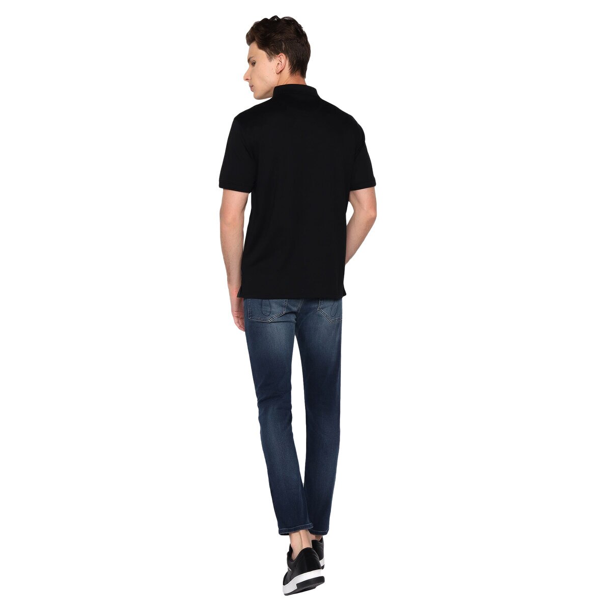 Calvin Klein Polo para Caballero Negro Mediana
