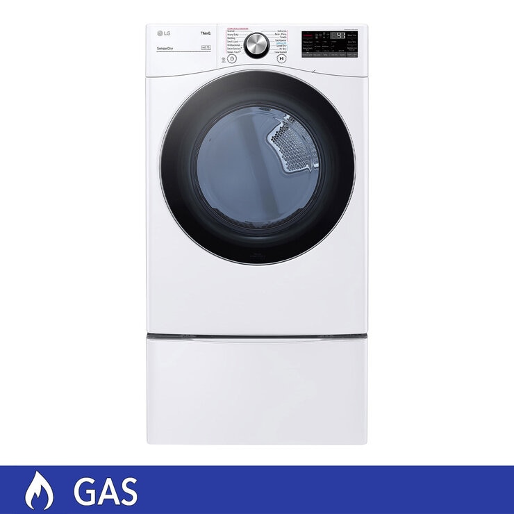 LG Secadora de Gas 22Kg con Pedestal