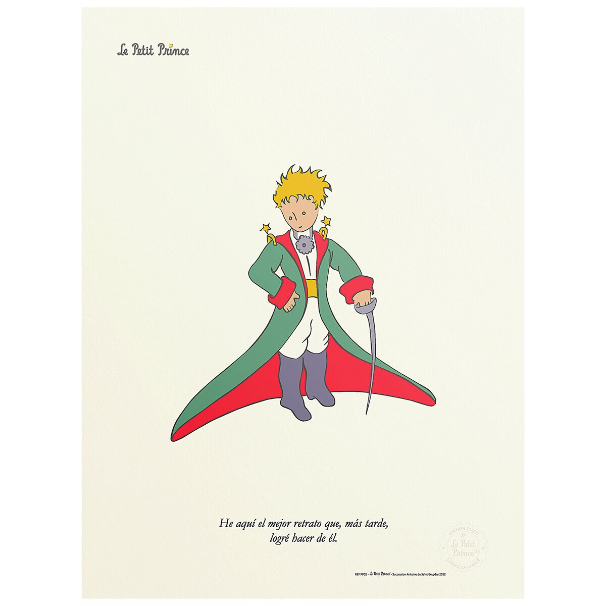 Black Is Color, Cuadro Decorativo El Principito, Enmarcado "Un Abrazo de la Tierra"