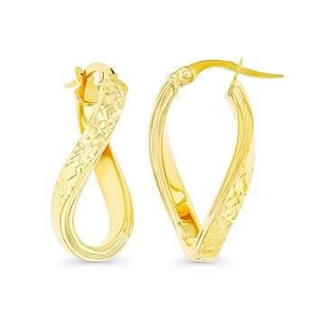 Aretes, Colgantes, Oro Amarillo Italiano de 14kt