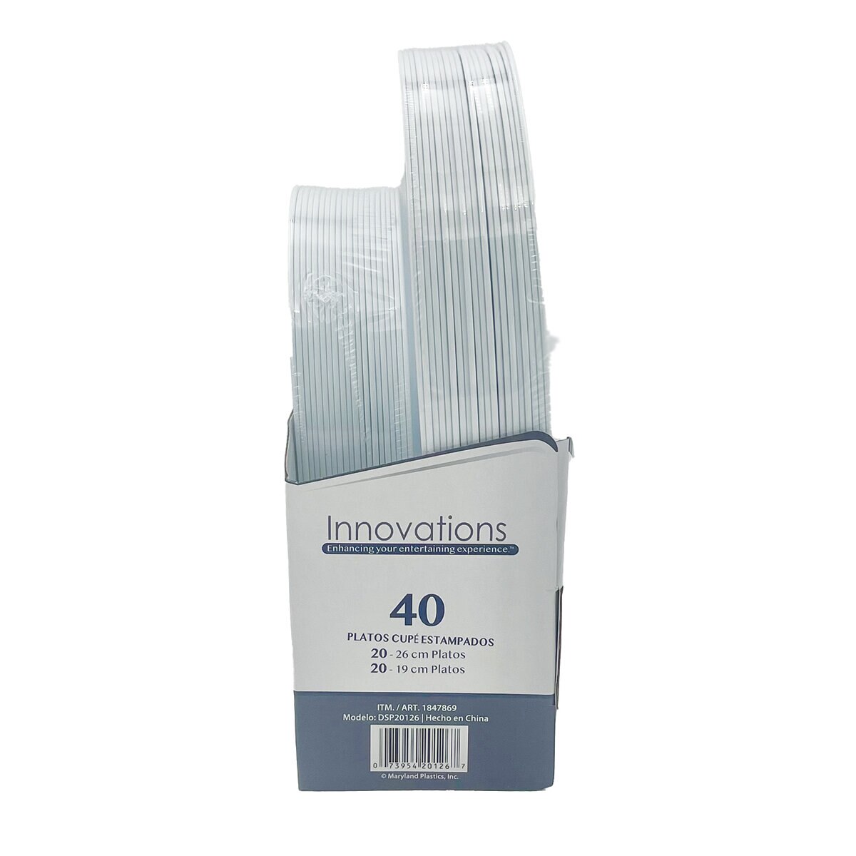 Innovations Platos Desechables 40 pzas