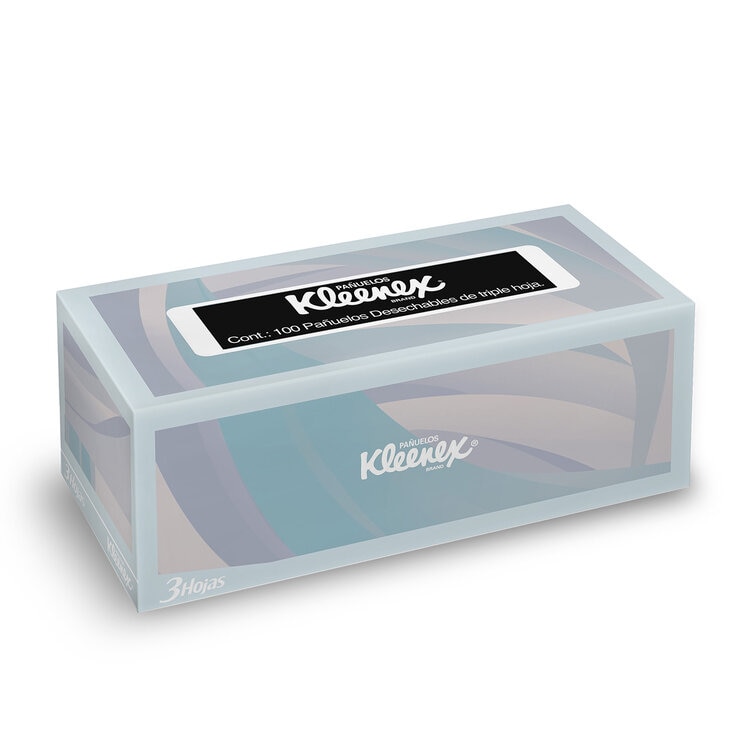 Kleenex Pañuelo Triple Hoja 8 cajas con 100 pzas